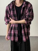 LD Over hood check shirts