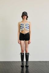 MIMI STRIPE SLEEVELESS / BLUE