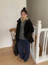 プーホ バンディングストライプ ストレートパンツ