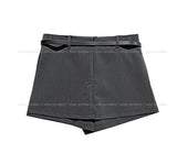 Teti Slit Layered Skirt-Pants