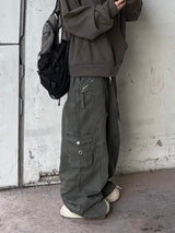 cation zipper wide pants