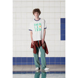 LOGO RINGER T SHIRT / WHITE