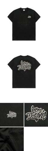 24FW GRAFFITI FONT LOGO SHORT SLEEVE T-SHIRT (OVERSEAS EXCLUSIVE) BLACK