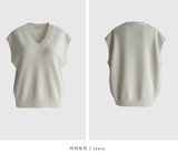 Forem Cashmere V-Neck Knit Vest / 4 colors