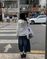メガバミューダデニムパンツ