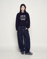 25FW テーパードフィットウォッシングデニムパンツ ブラック