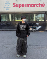 ヒドシックオーバーサイズニットロングスリーブTシャツ
