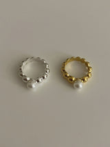 (silver925) Bubble pearl ring