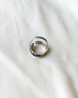 [MADE] OPEN TWIST RING , SILVER