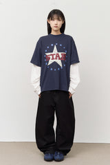Add Star Layered Longsleeve