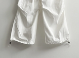 Log banding layered pocket skirt pants