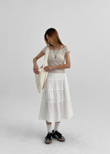 [MADE] Maru Linen Boat Neck Off Shoulder Knit