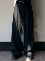 Lones Stripe Banding Two-tuck Slacks