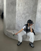 Nikki String Jogger Wide Cargo Pants