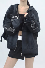 (Unisex) ラフィアンダーティーツーウェイフーディドジップアップ