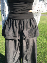 Crinkle Nylon Skirt Pants (3c)