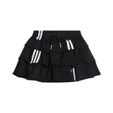 Triple Stripe Ruffle Skirt 231776618