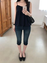 Hickie Shirring Capri Pants (one color)