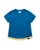 26SS WOMAN POINT LABEL LAYERED SHORT SLEEVE T-SHIRT