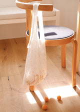 Lace Flower Shoulder Bag_White