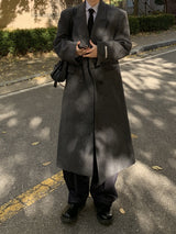 Velo shelter robe long wool coat