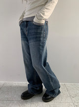 Soyan denim wide pants