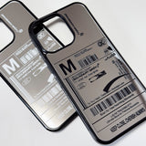 Fresh Love Delivery Label Bumper Mirror Phone Case (BK)