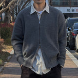 Usual 2way Knit Zip-up - 2COLOR