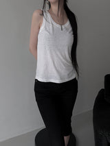 eco linen sleeveless (2color)