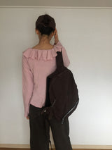 Winkle Frill Blouse T-Shirt (3colors)