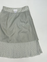 Dot Crease Mermaid Midi Skirt