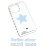 [made] bebe star skyblue phone case (card hard)