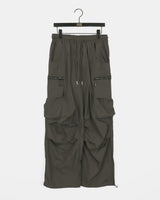 Shuble Zipper Pintuck Cargo Nylon Two-Way Pants