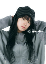 ribbon beanie(border)