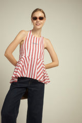 EVIE Velano HALTER TOP RED