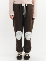 Fluffy Jogger Pants (Brown)