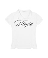 UTOPIA COLLAR TEE (WHITE) F26QB055