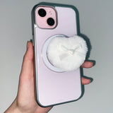 [MADE] MILKY PINK PHONE CASE (magsafe epoxy silver bumper)