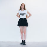 Box tied tee white