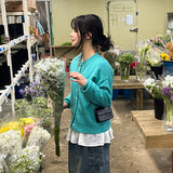 Roche snap knit cardigan