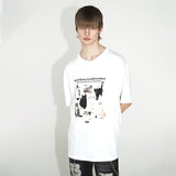 [ULKIN] コリアンショートヘアオーバーサイズ半袖Tシャツ_ホワイト