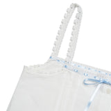 リボンフリルスリーブレス(White)