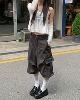 Big cargo bermuda pants