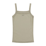 3-Way Dot Mesh Layered Sleeveless (Brown) F25QB134