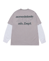 25FW DOUBLE LAYER ADLV LONG SLEEVE T-SHIRT LIGHT GRAY