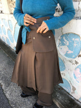 Vermel pleated skirt pants (2color)