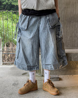 Dekaring D‑Ring Cargo Bermuda Denim