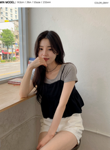 シンプル＆ベーシックショートスリーブtシャツ