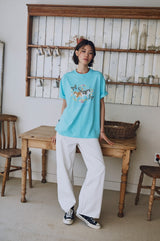 26SS★ DTP Kitten Daisy Short Sleeve Tee
