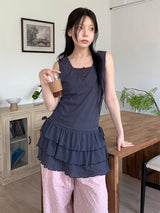DOT CANCAN LAYERED DRESS (3C)